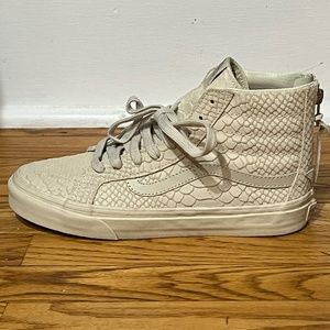Sk8-Hi Zip Up VANS Cream Mono Python - M 7 W 8.5